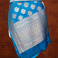 Blue Pure Katan Silk Handloom Allover Buti Banarasi Dupatta