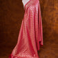 Reddish Pink Mashru Silk Brocade Weaved Banarasi Dupatta