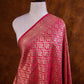 Reddish Pink Mashru Silk Brocade Weaved Banarasi Dupatta