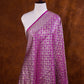 Purple Mashru Silk Brocade Weaved Banarasi Dupatta