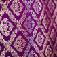 Purple Mashru Silk Brocade Weaved Banarasi Dupatta