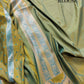 Green Two Shaded Soft Mashru Silk Jamewar Weaved Banarasi Saree