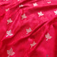 Bridal Red Soft Mashru Silk Jamewar Weaved Allover Leaf Buti Design Banarasi Saree