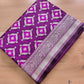 Deep Purple Soft Mashru Silk Jamewar Weaved Banarasi Saree