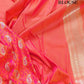 Pink and Orange Double Shaded Soft Mashru Silk Jamewar Weaved Allover Paisley Buti Design Banarasi Saree