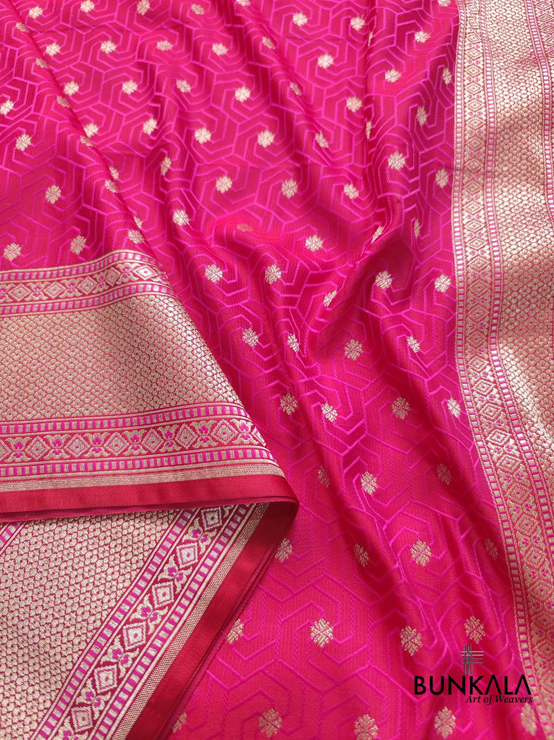 Pink Mashru Silk Banarasi Saree