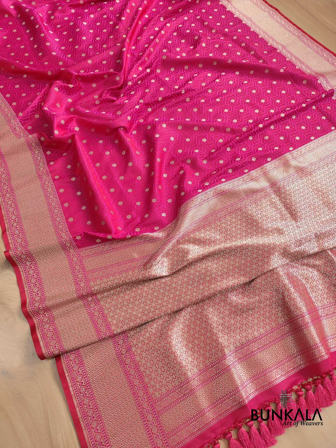 Pink Mashru Silk Banarasi Saree