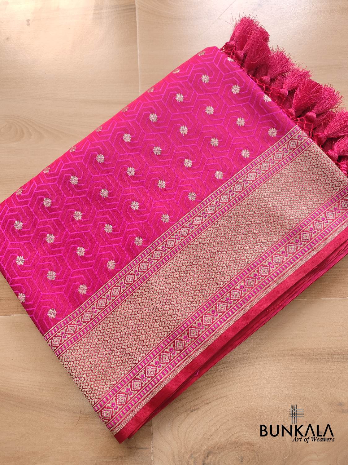 Pink Mashru Silk Banarasi Saree