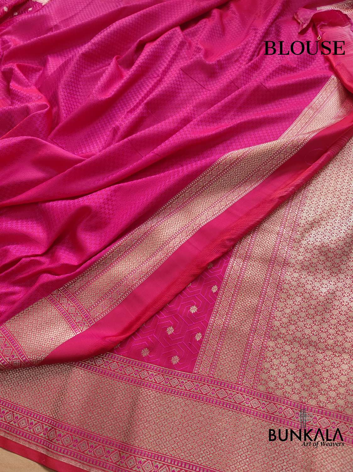 Pink Mashru Silk Banarasi Saree