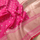 Pink Mashru Silk Banarasi Saree