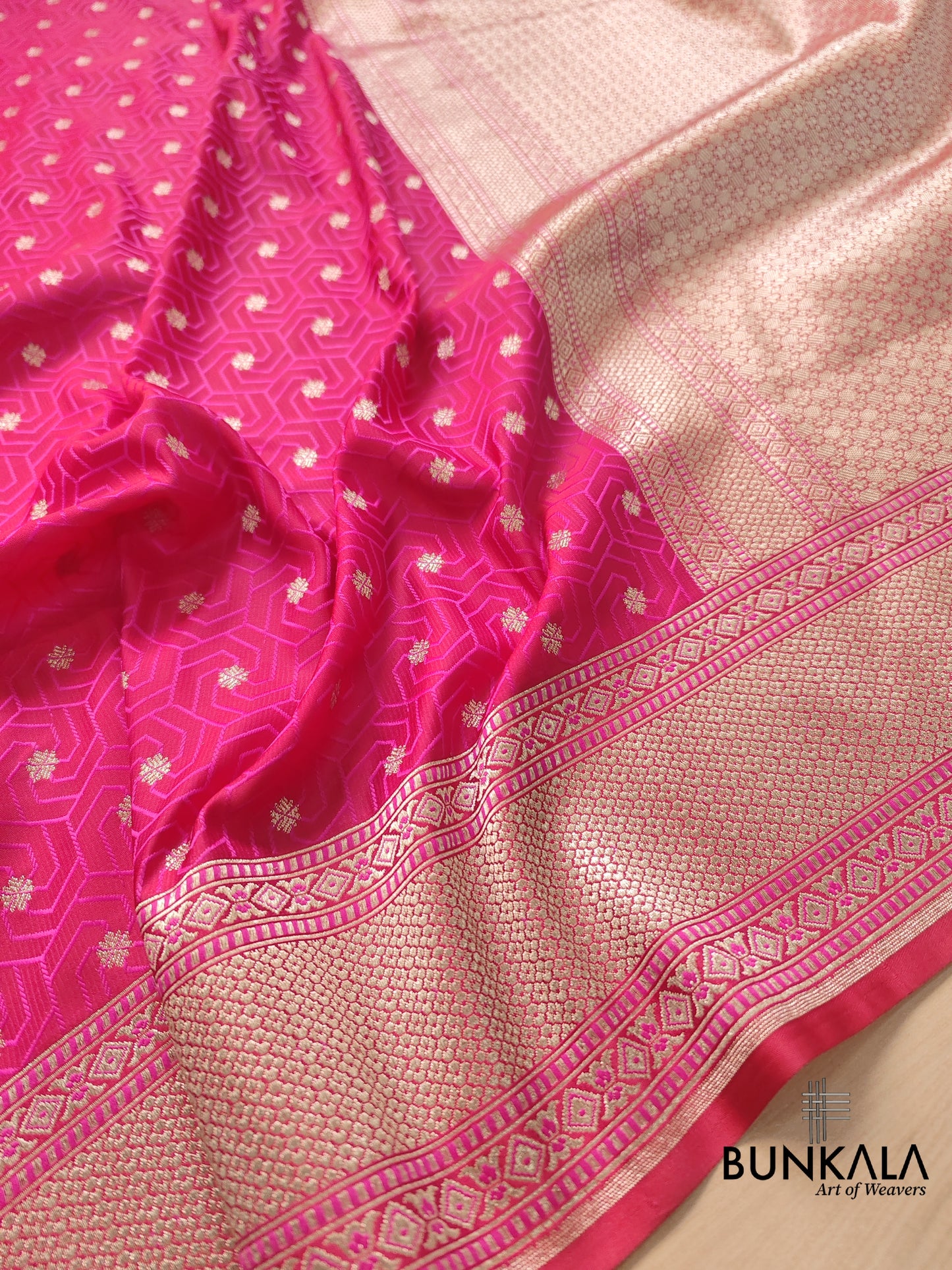 Pink Mashru Silk Banarasi Saree