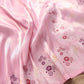 Pink Handloom Pure Tissue Katan Silk Scalloped Meenakari Border Banarasi Saree