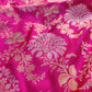 Pink Two Tone Color Pure Katan Silk Sona Rupa Floral Jaal Design Handloom Banarasi Saree