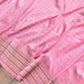 Light Pink Pure Katan Silk Allover Sona Rupa Buti Kadwa Handweaved Tanchui Border Banarasi Saree