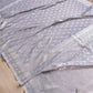 Light Grey Soft Mashru Silk Jamewar Weaved Allover Silver Small Buti Design Banarasi Saree