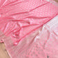 Light Pink Soft Mashru Silk Jamewar Weaved Allover Silver Small Buti Design Banarasi Saree