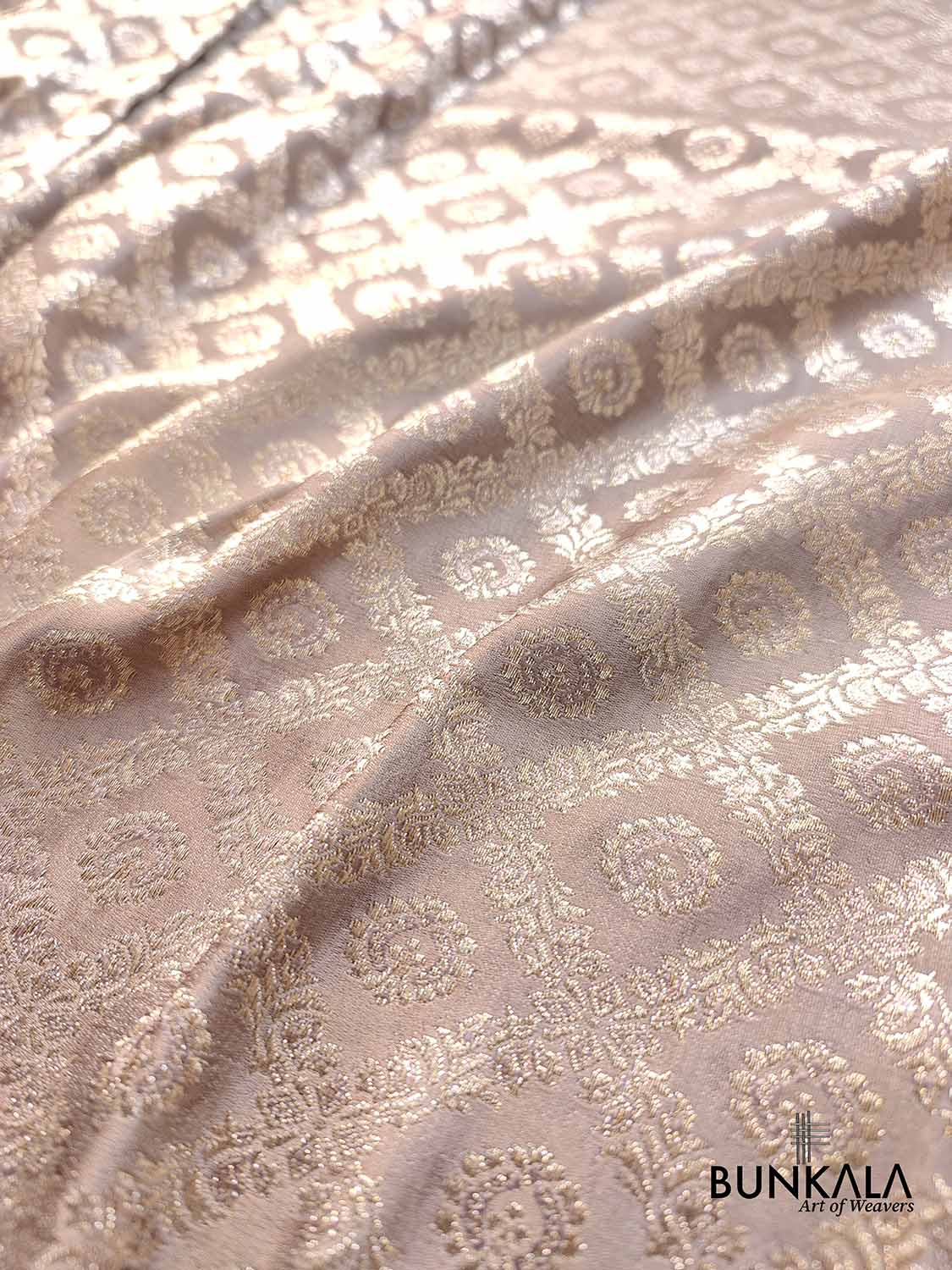 Grey Mashru Silk Banarasi Saree