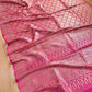 Dark Rani Pink Mashru Silk Banarasi Saree