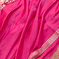 Dark Rani Pink Mashru Silk Banarasi Saree