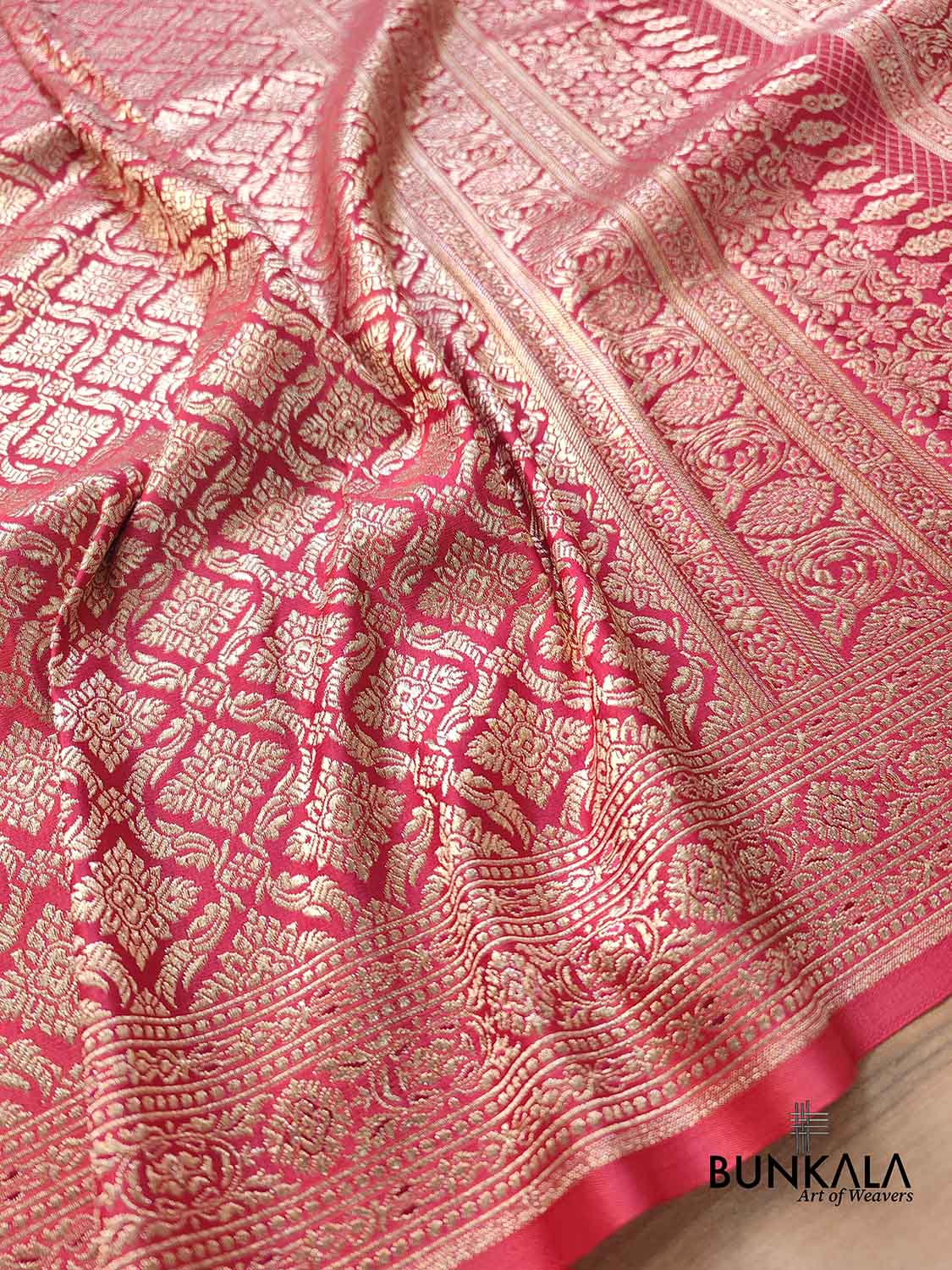 Pink Mashru Silk Banarasi Saree