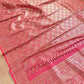 Pink Mashru Silk Banarasi Saree