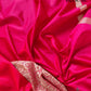 Reddish Pink Two Tone Jamewar Weaved Soft Mashru Silk Geometrical Banarasi Saree