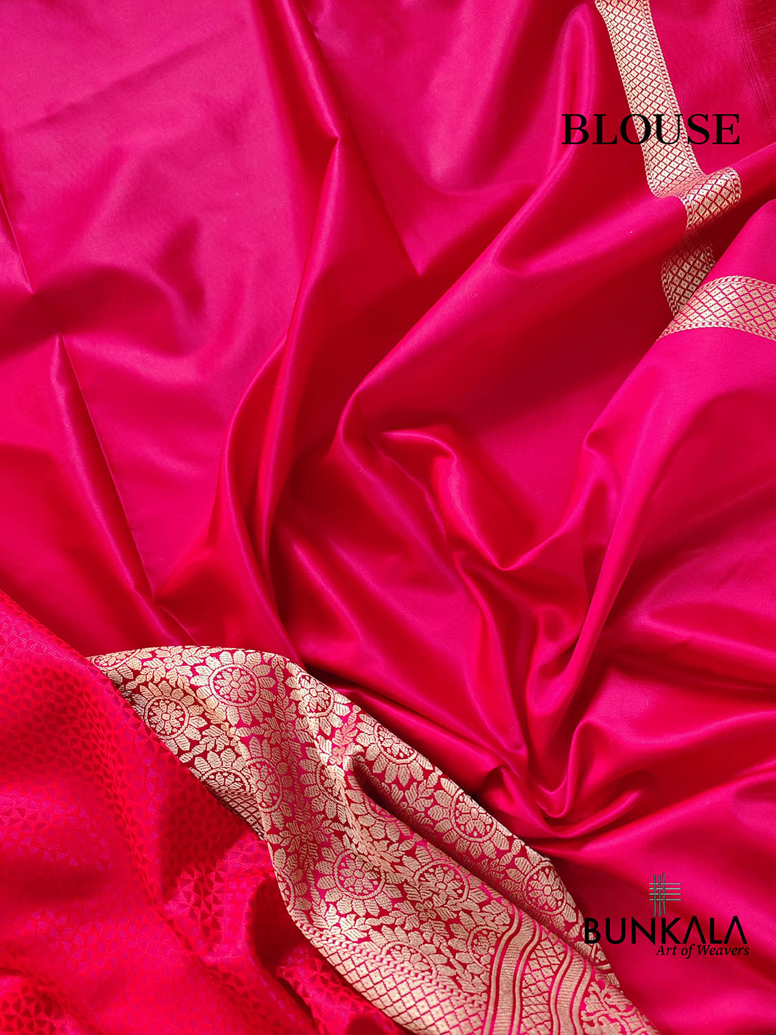 Reddish Pink Two Tone Jamewar Weaved Soft Mashru Silk Geometrical Banarasi Saree