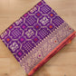 Purple Pure Katan Silk Handloom Kadwa Weaved Meenakari Banarasi Saree