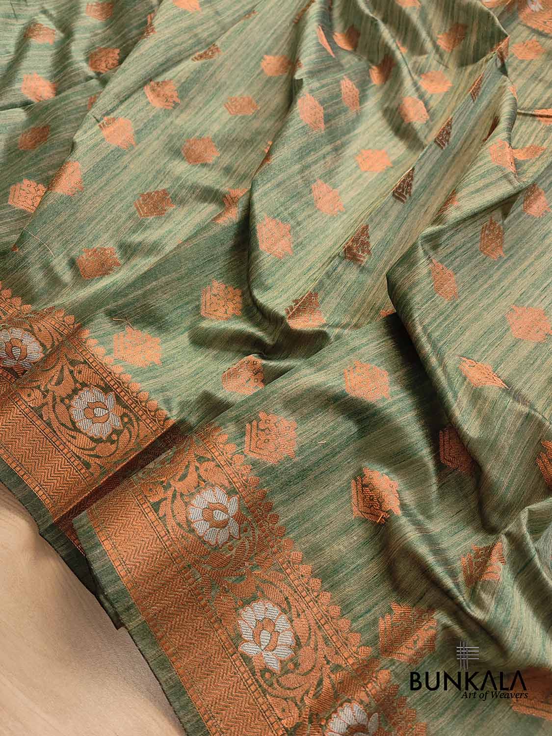 Green Silk Banarasi Saree