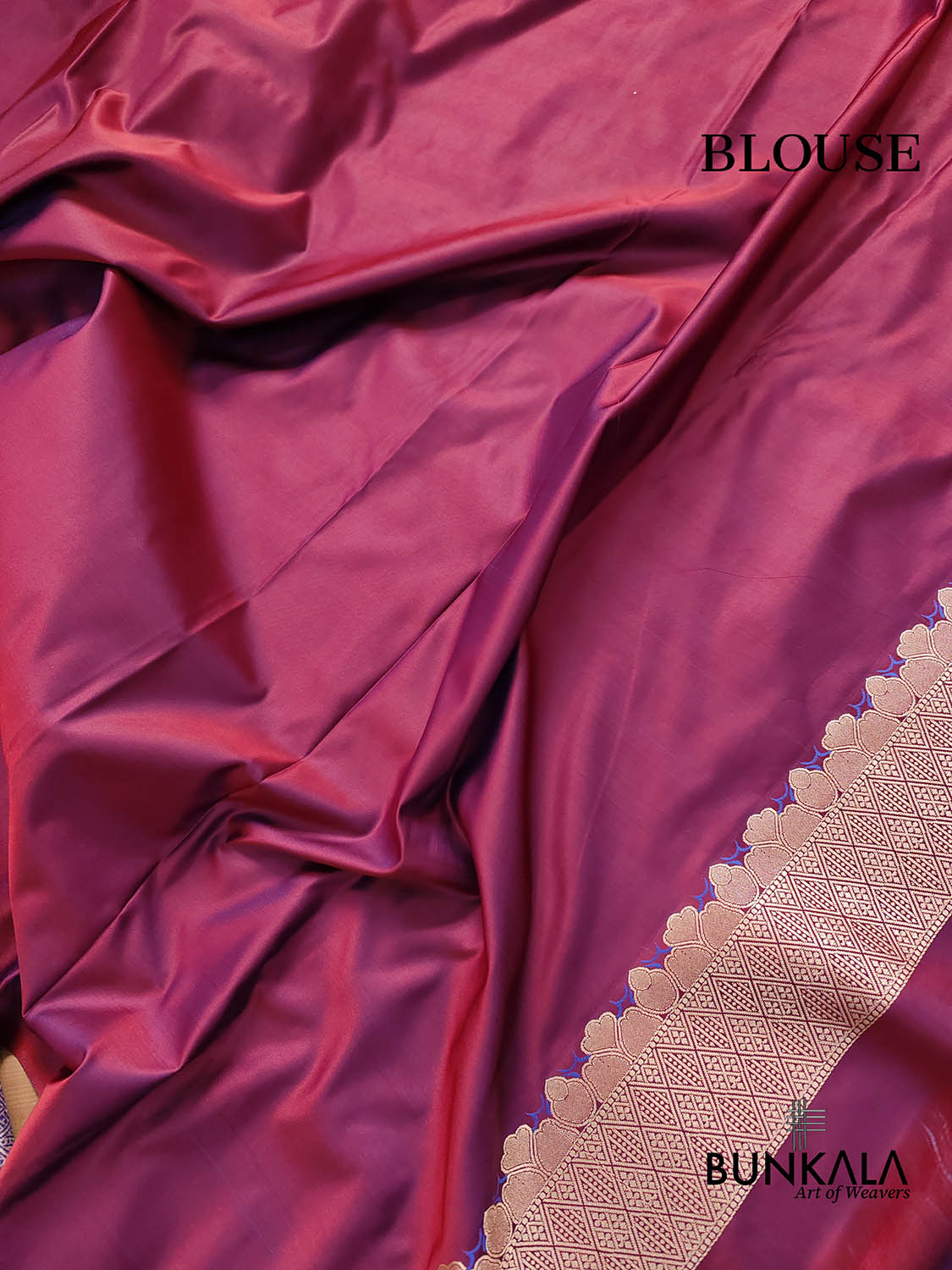 Purple Two Tone Mashru Silk Jamewar Weaved Banarasi Saree