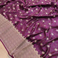 Purple Mashru Silk Jamewar Weaved Banarasi Saree