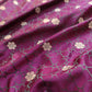 Purple Mashru Silk Jamewar Weaved Banarasi Saree