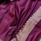 Purple Mashru Silk Jamewar Weaved Banarasi Saree