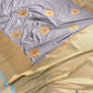 Grey Antique Zari Big Allover Meenakari Kadwa Handweaved Buta Pure Katan Silk Banarasi Saree