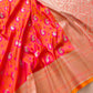 Pink and Orange Two Tone Jamewar Weaved Soft Mashru Silk Allover Small Paisley Buti Design Saree