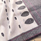 White and Black Pure Linen Silk Resham Kadwa Handweaved Allover Small Buti Banarasi Saree