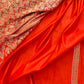 Burnt Orange Mashru Silk Brocade Weaved Banarasi Saree