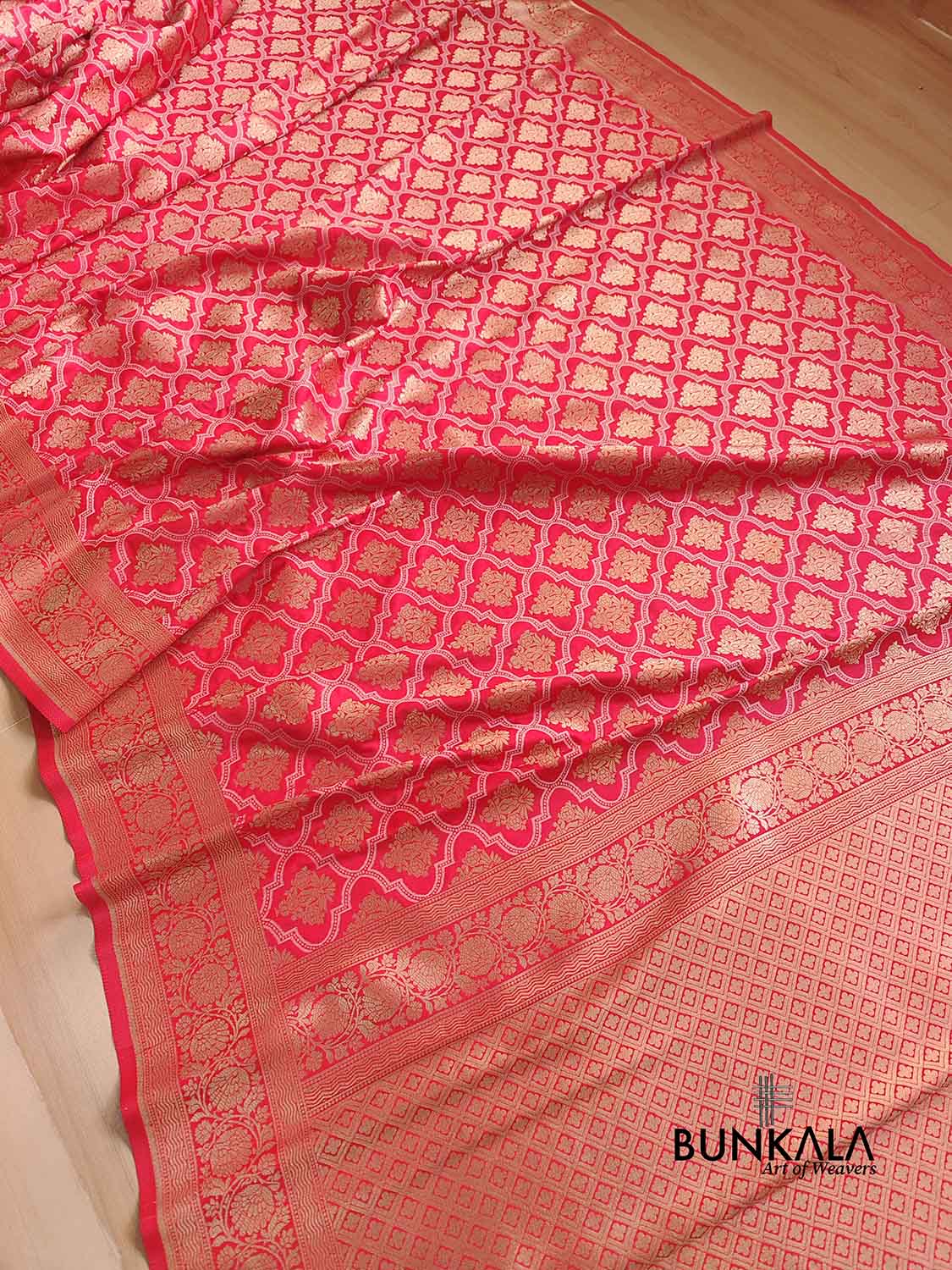 Red Silk Banarasi Saree