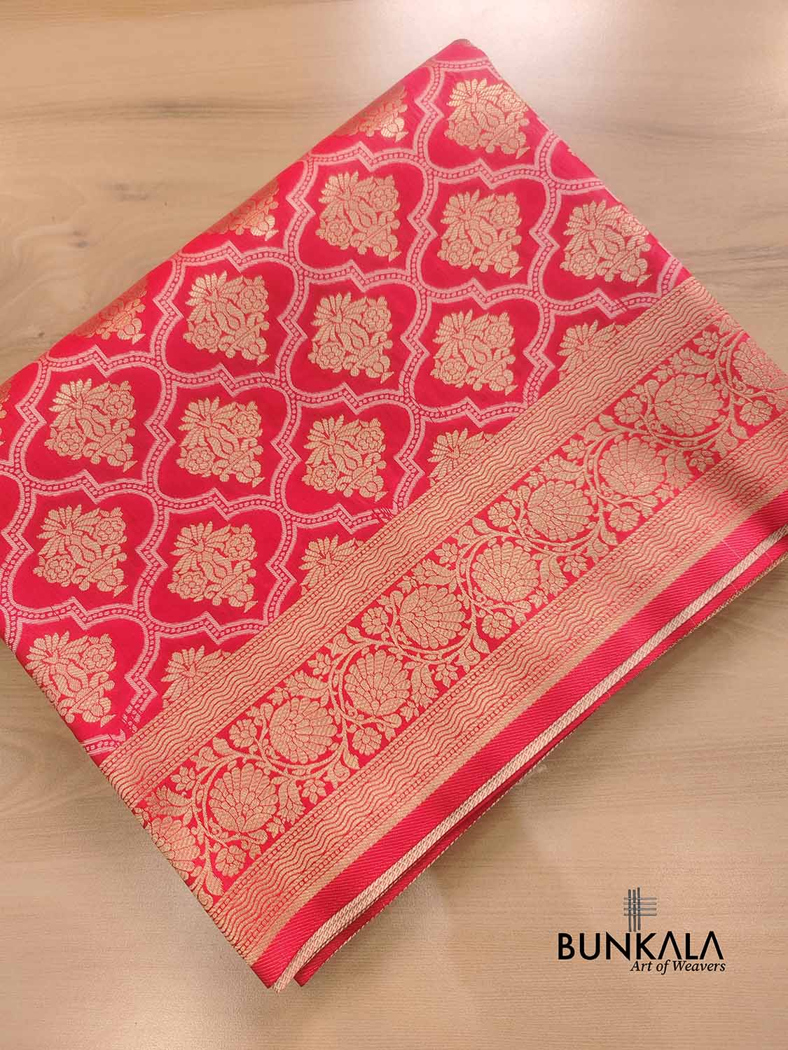 Red Silk Banarasi Saree