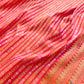 Pink Double Shade Pure Katan Silk Sona Rupa Stripe Design Double Tana Handloom Banarasi Saree