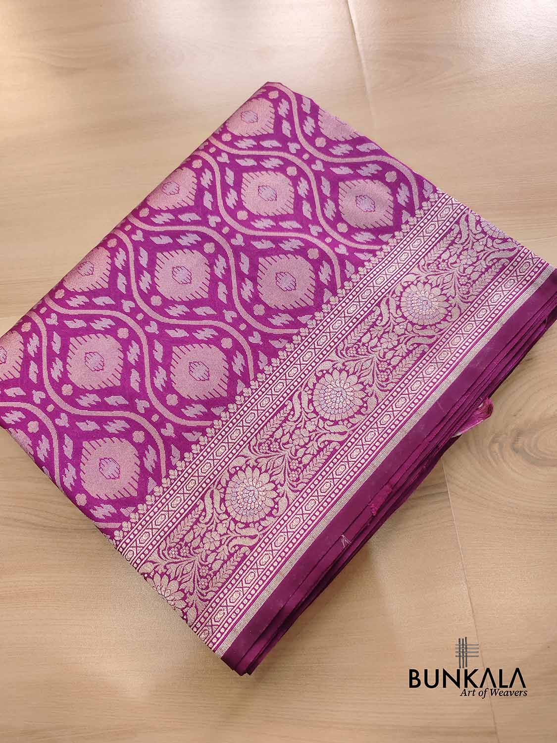 Purple Nilambari Banarasi Silk Saree