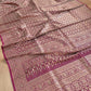 Deep Purple Mashru Silk Banarasi Saree