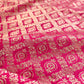 Shade of Grace Dark Pink Mashru Silk Banarasi Saree