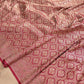 Bridal Beauty Dark Maroon Mashru Silk Banarasi Saree