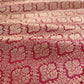 Bridal Beauty Dark Maroon Mashru Silk Banarasi Saree