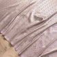 Lavender Mashru Silk Brocade Weaved Banarasi Saree