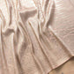 Pastel Nude Pink Mashru Silk Brocade Weaved Banarasi Saree