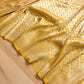 Golden Glow Yellow Mashru Silk Banarasi Saree