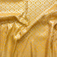 Golden Glow Yellow Mashru Silk Banarasi Saree