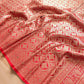 Red Banarasi Mashru Silk Saree